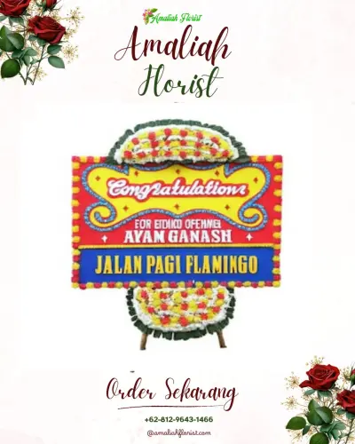 Bunga Papan Congratulation di Krebet Senggrong